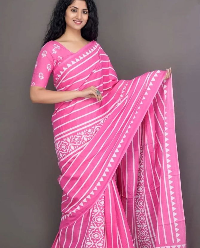 VK 4121 Cotton Printed Daily Wear Sarees Catalog